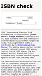 Mobile Screenshot of isbn-check.com